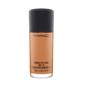 MAC Studio Fix Fluid Foundation SPF15 NC42 15g bottle with black cap and silver label