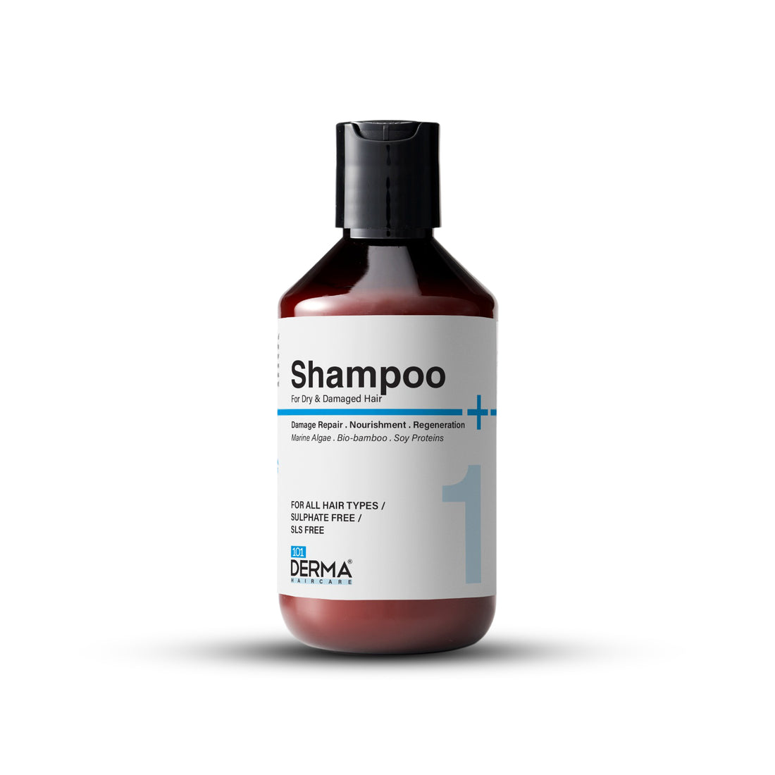 101 Derma Shampoo for Dry & Damaged Hair 300ml bottle front view
