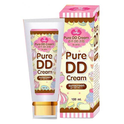Jellys Pure DD Cream Sunscreen SPF 100 PA+++ 100 ml tube packaging front view