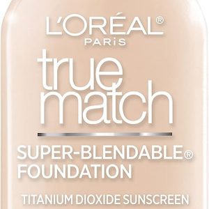 L'Oréal Paris True Match Super-Blendable Liquid Foundation bottle in Natural Ivory C2 shade
