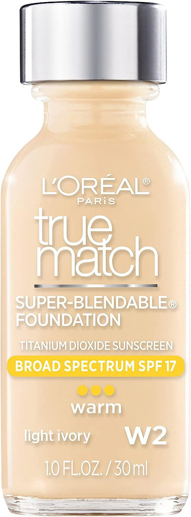 L'Oréal True Match Foundation pump and texture close-up