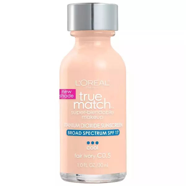 L'Oréal True Match Foundation 30ml packaging with pump