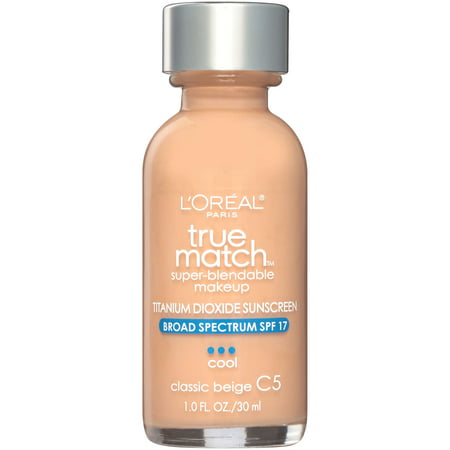 Swatch of L'Oréal True Match Classic Beige foundation on skin