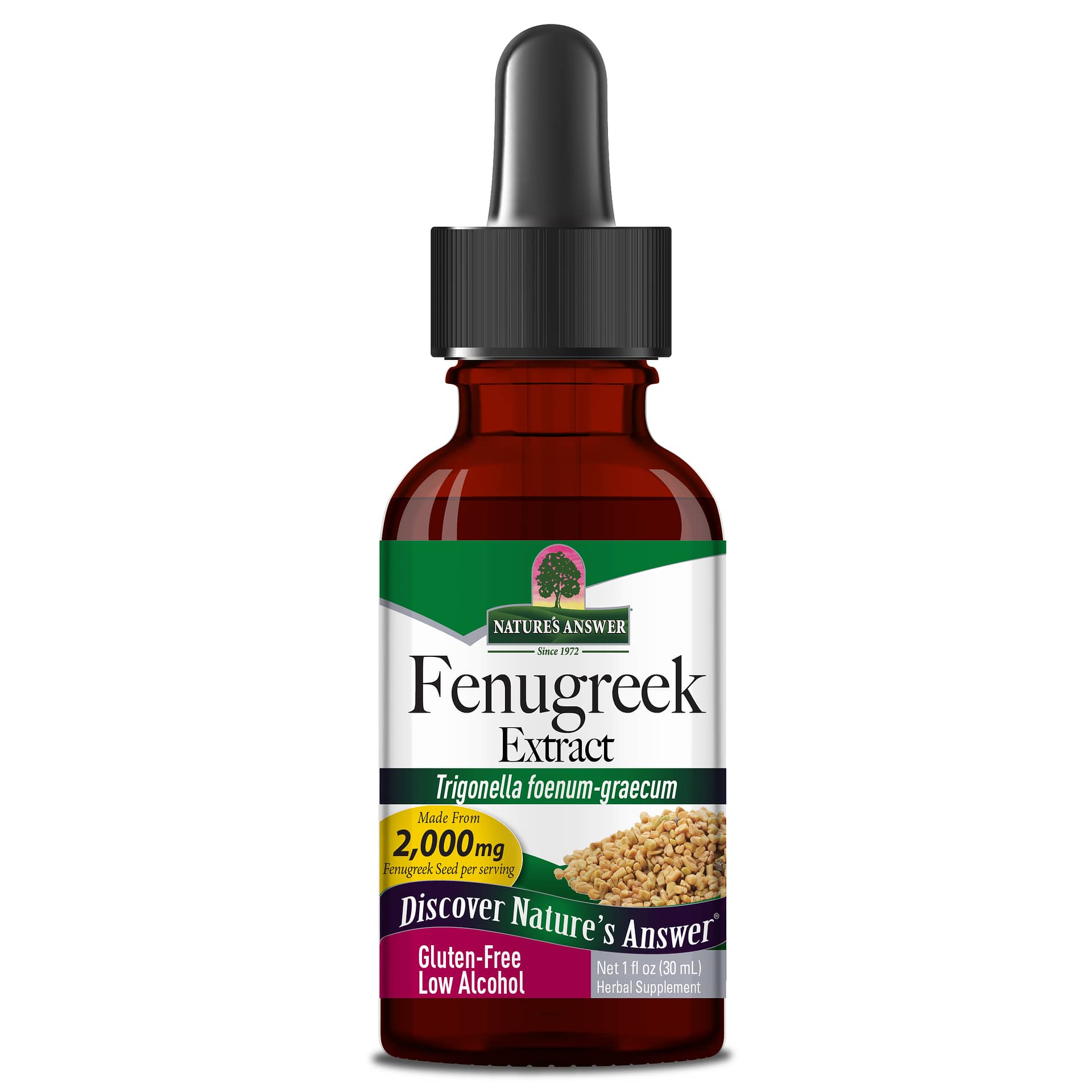 Nature's Answer Fenugreek 30ml bottle front label
