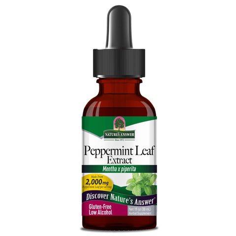 Nature's Answer Peppermint Leaf 1000mg liquid supplement dropper bottle
