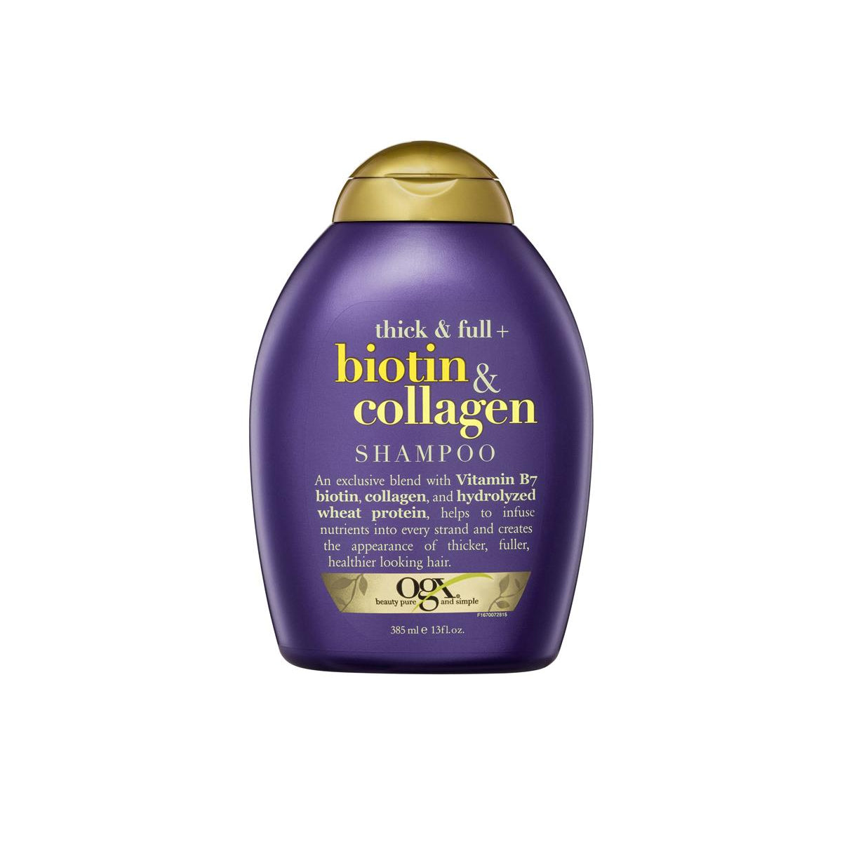Ogx Biotin & Collagen Shampoo 385ml bottle front view