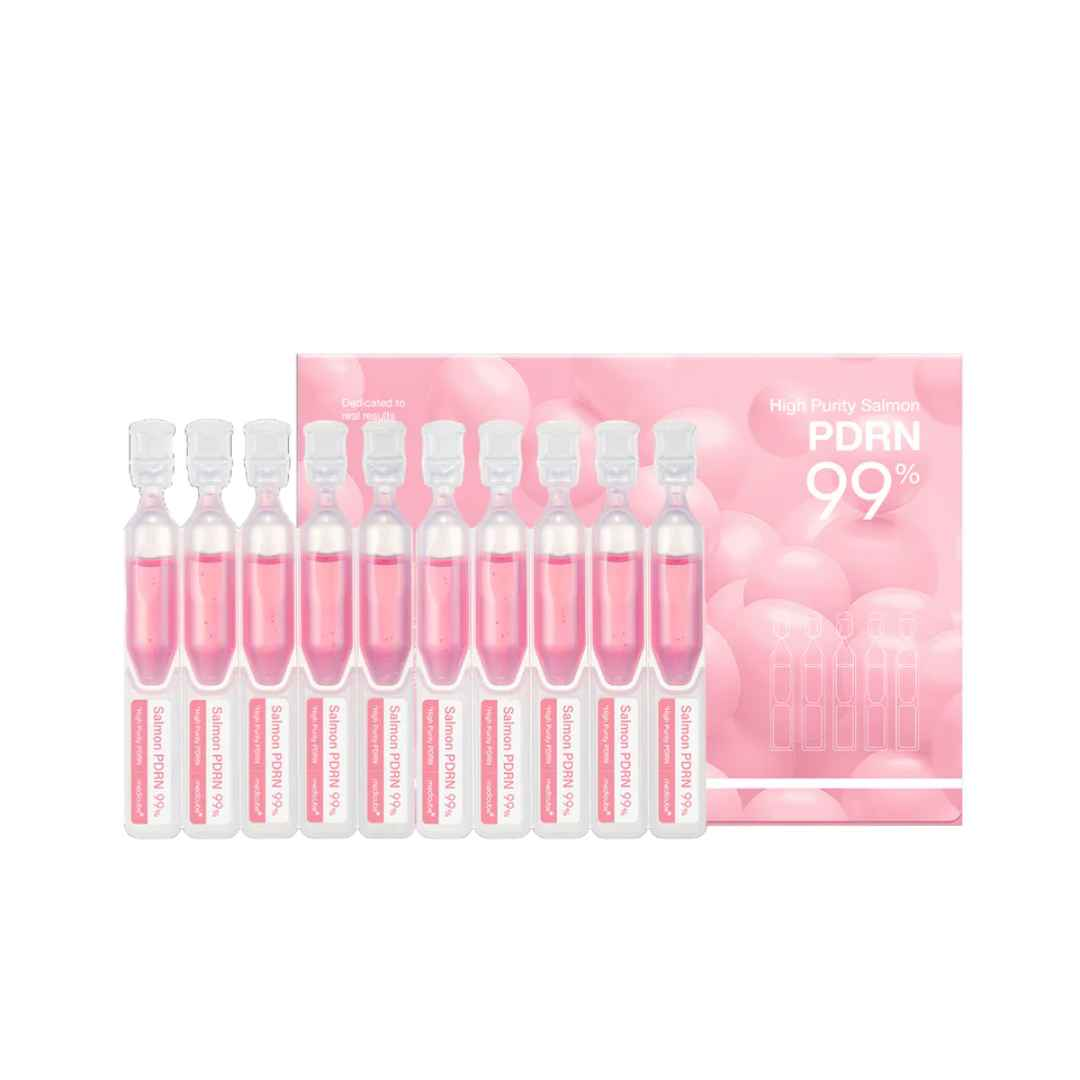 PDRN Pink One Day Serum Set box front view with pink gradient design