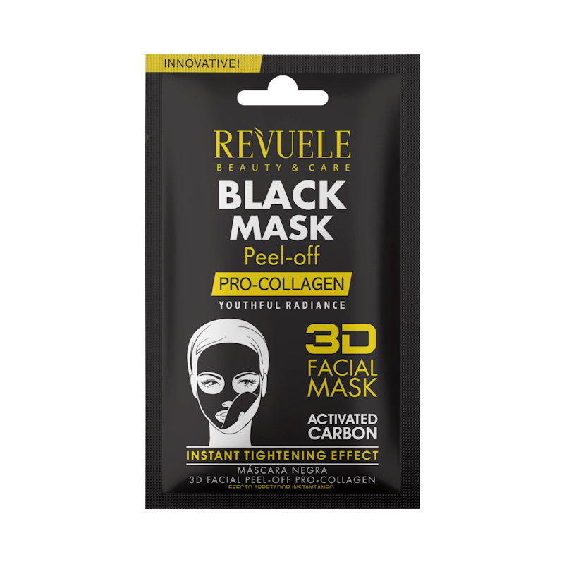 Revuele Black Mask 3D Peel-Off 15 ml tube packaging