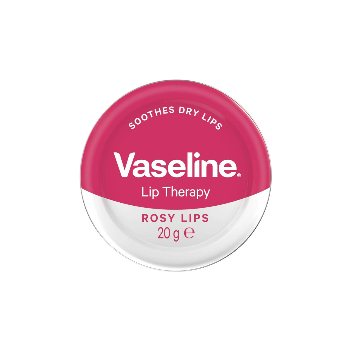 Vaseline Lip Therapy Rosy Lips 20g tin front view