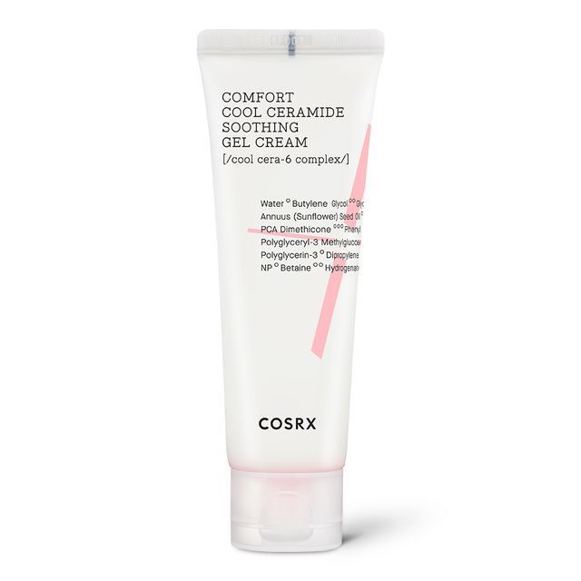 COSRX Balancium Comfort Cool Ceramide Soothing Gel Cream tube packaging front view