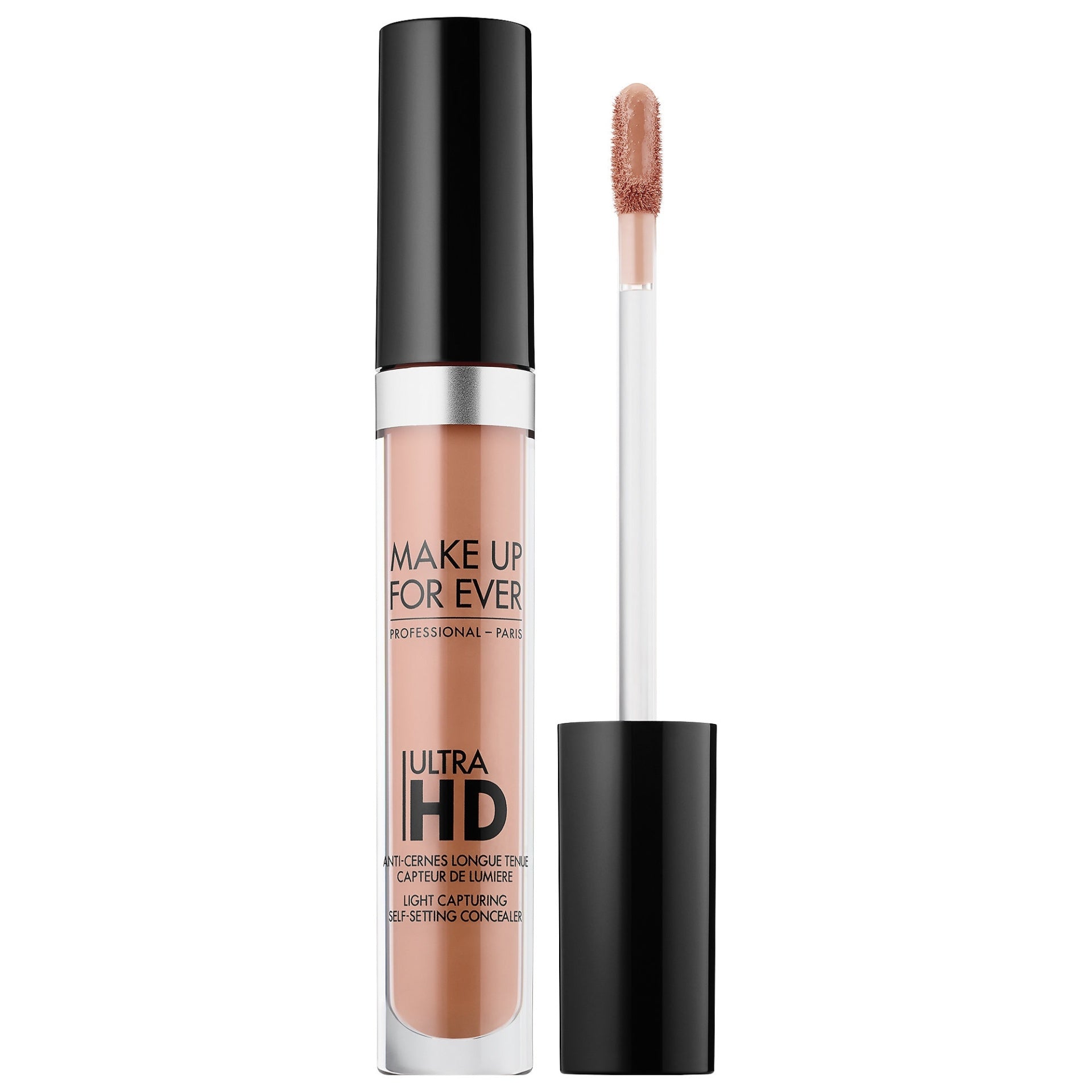 Make Up Forever Ultra HD Self-Setting Concealer in shade 40 Almond, 5ml tube with doe-foot applicator