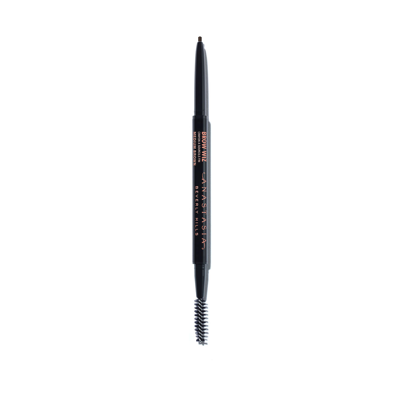Anastasia Eye Brow Pencil in Medium Brown with spoolie brush and cap