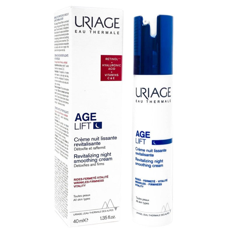 Uriage Age Lift Revitalizing Night Smoothing Cream 40ml jar packaging