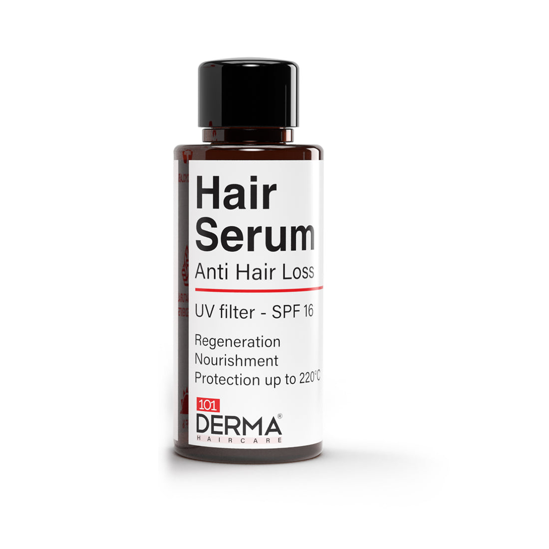 101 Derma Anti Hair Loss Serum 50ml bottle on clean white background