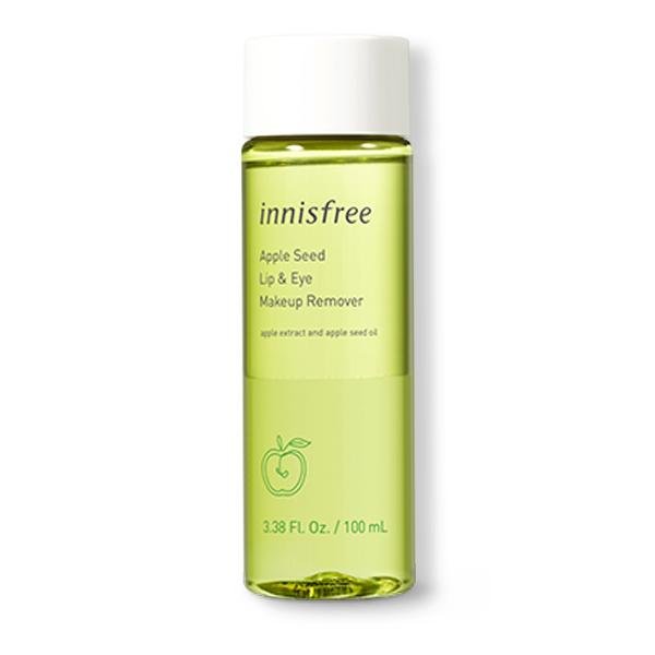 Innisfree Apple Seed Lip & Eye Remover 100ml dual-phase bottle on white background