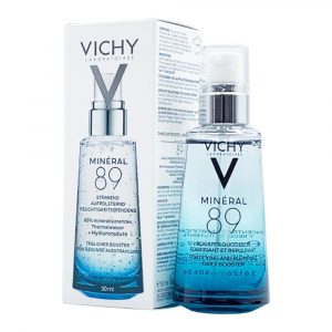 Vichy Mineral 89 Fortifying and Plumping Daily Booster in a 50ml frosted glass bottle