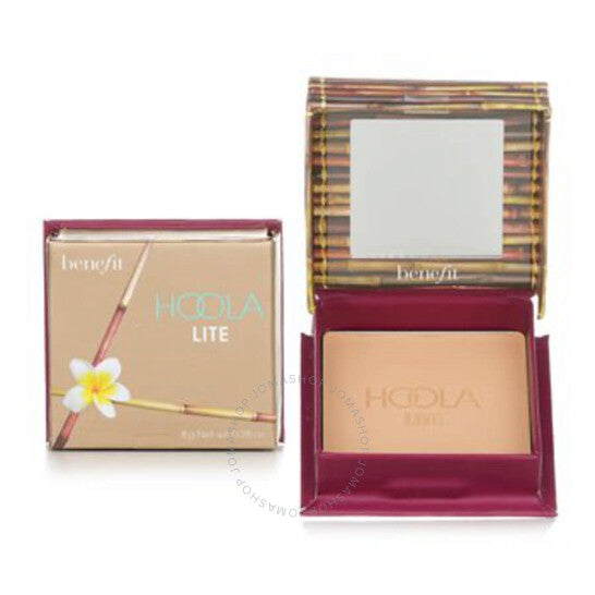 Benefit Hoola Lite Matte Bronzer in compact with mirror, 8g size, front view