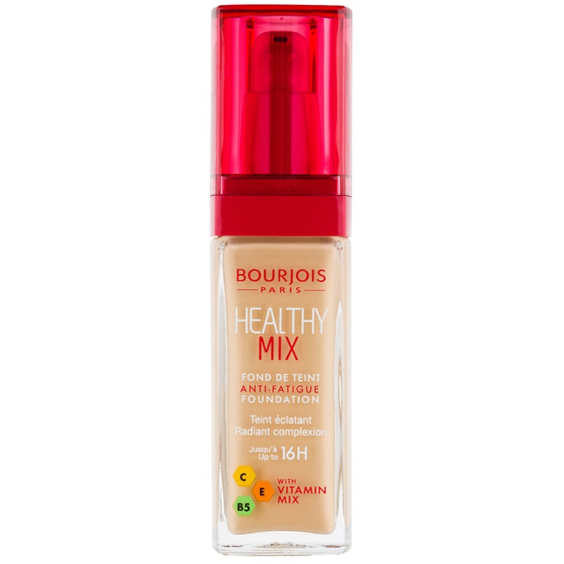 Bourjois Healthy Mix Anti-Fatigue Foundation 53 Light Beige bottle with pump