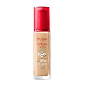 Bourjois Healthy Mix Clean Foundation in shade 52W Vanilla, front view with its sleek recycled-material tube