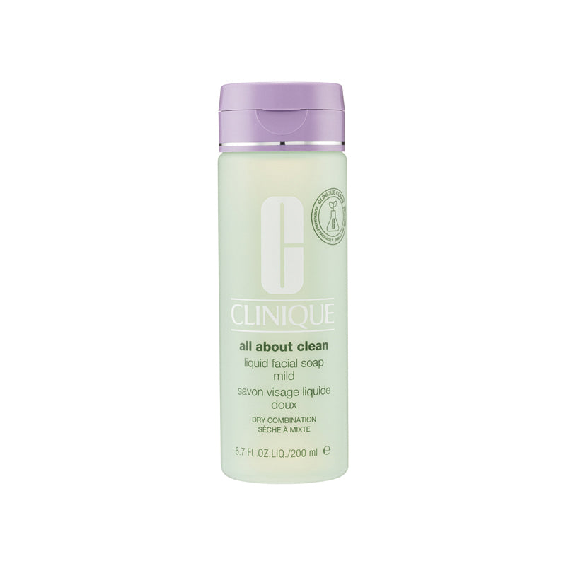 Clinique Liquid Facial Soap Mild 200ml bottle front view