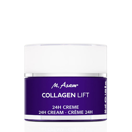 M.Asam Collagen Lift 24h Face Cream 50ml jar on a clean white background