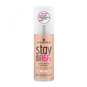 Essence Stay All Day Long-Last Foundation in shade 10 Soft Beige, 30ml pump bottle
