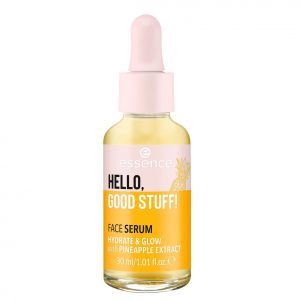 Essence Hello, Good Stuff! Face Serum in a 30ml transparent bottle with white cap and green label