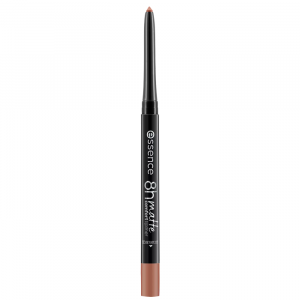 essence 8H Matte Comfort Lip Liner in shade Cinnamon Spice, full-length product shot with cap on