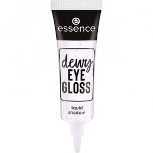 essence Dewy Eye Gloss Crystal Clear 8ml bottle with glossy applicator