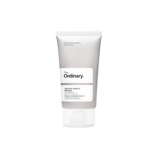 The Ordinary Salicylic Acid 2% Masque in a white tube with black cap, 50ml size