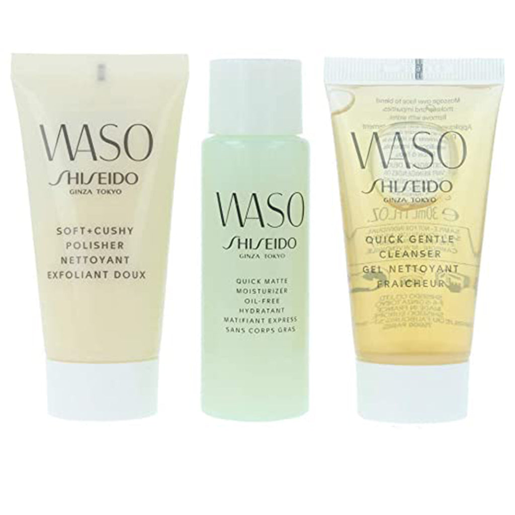 Shiseido WASO Quick Gentle Cleanser Delicious Skin Kit 3N1 front view