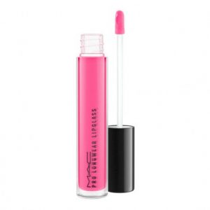 MAC Cremesheen Glass lip gloss in Loud & Lovely, 2.7ml tube with pink-toned shimmer finish