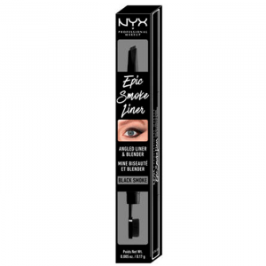 NYX Epic Smoke Eye Liner Black Smoke R packaging — sleek black pencil with silver accents and visible shade name
