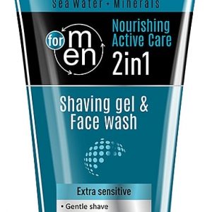 Revuele Shaving Gel & Face Wash 180 ml tube front view