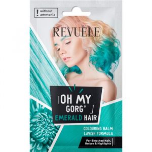 Revuele Hair Coloring Balm Oh My Gorg Emerald tube packaging front view