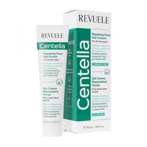 Revuele Centella Regenerating Facial Gel Cream 40 ml tube packaging front view