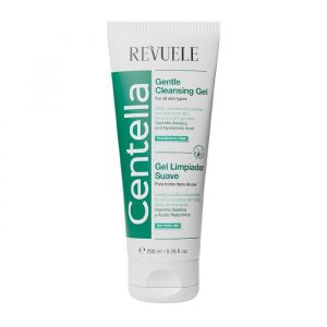 Revuele Centella Regenerating Cleansing Gel 200ml bottle on white background, green accents