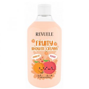 Revuele Fruity Shower Cream Apricot & Peach 500ml bottle front view