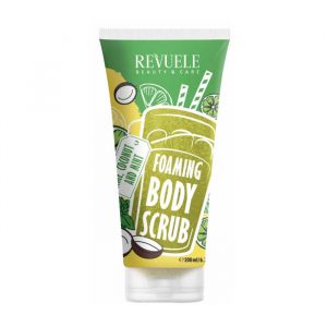 Revuele Foaming Body Scrub Lime Coconut Mint 200ml front bottle