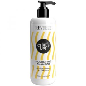 Revuele Curls Up Nourishing Shampoo 400Ml bottle front view
