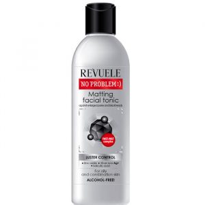 Revuele Charcoal Matting Facial Tonic 200ML bottle on white background
