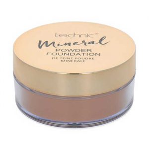 Technic Cosmetics Mineral Powder Foundation in Honey shade 10G compact with mirror