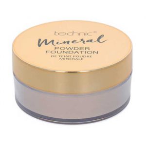 Technic Cosmetics Mineral Powder Foundation Porcelain compact with mirror