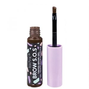 Technic Eyebrow Fixing Gel Brow S.O.S. in Cocoa Bean 5ml tube with spoolie applicator