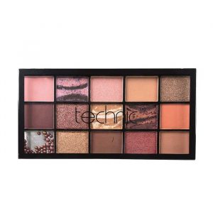 Technic Cosmetics Pressed Pigment Eyeshadow Palette Persuasion - open palette with multiple eyeshadow shades