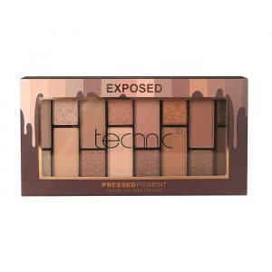 Technic Pressed Pigment Eyeshadow Palette Exposed open with shade range
