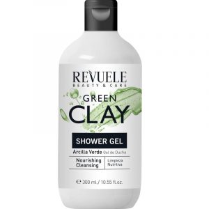 Revuele Green Clay Shower Gel 300Ml front bottle with green label