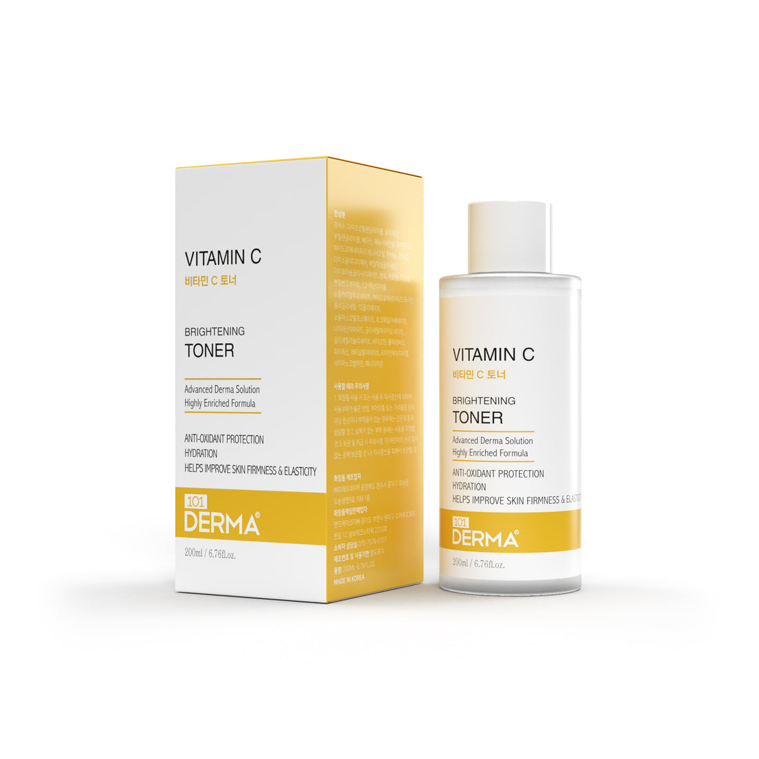 101 Derma Vitamin C Brightening Toner 200ml bottle front view